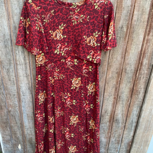 Vintage COCO BLANCO 100% linen maxi floral dress - Picture 5 of 16